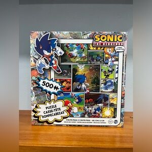 TCG NIB SONIC THE HEDGEHOG Comic Game 500 Piece Jigsaw Puzzle NEW STILL SEALED